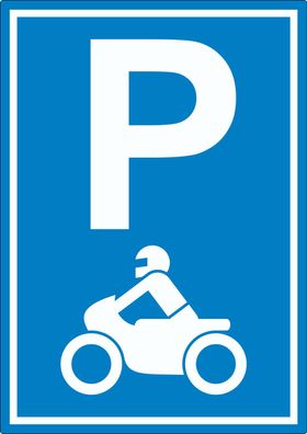 Motorrad Parkplatz Aufkleber Biker Parkplatz