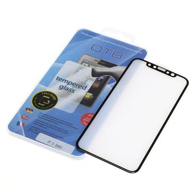 OTB - Displayschutzglas Full Cover 3D passend für Apple iPhone X / XS schwarz