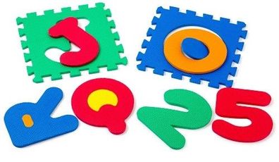 Puzzlematte Buchstaben A-Z und Zahlen 0-9