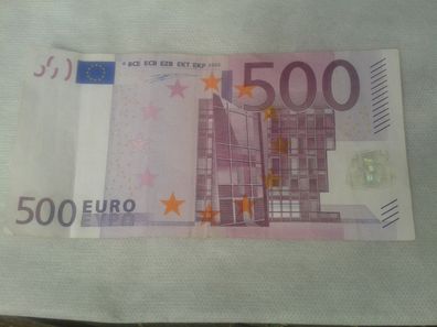 Original 500 euro Banknote Geldschein 2002 Wim Duisenberg sehr seltene X000 Serie