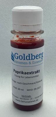 Paprikaextrakt 60ml Paprikaaroma Paprika Gewürz flüssig Extrakt Wurstherstellung