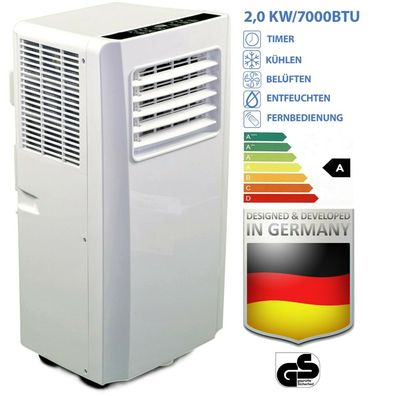 B-Ware JUNG AIR TV03 mobile Klimagerät Fernbedienung 2KW Klimaanlage Klima mobil