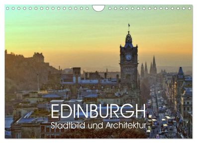 Edinburgh Stadtbild und Architektur 2023 Wandkalender