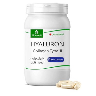 MoriVeda® BioCell ® 60 Hyaluronsäure Collagen-II Kapseln-1000mg Kollagen/ Tag (1x60)
