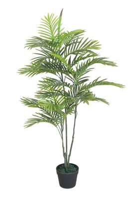 Kunstpflanze im Topf 120 cm - Palme / schmal - Deko Zimmer Pflanze künstlich
