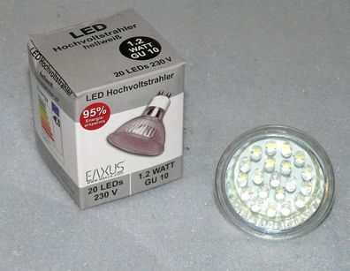 Ersatz GU10 230V 1.2W Hochvolt Einbau Halogen LED Lampe Birne Strahler Leuchte