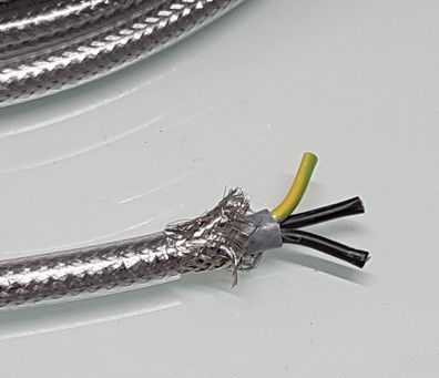 3x 2,5 mm² Viablue X-25 Silver "Pure" versilberte Litzen HighEnd Netzkabel 