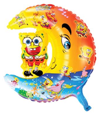 Folienballon SpongeBob Schwammkopf Mond Heliumballon Luftballon Moon