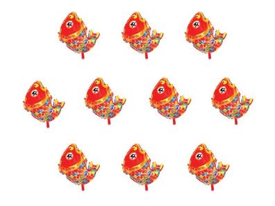 10 x Folienballon Goldfisch Fisch Luftballon Ballon Kindergeburtstag Ballon Fish