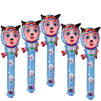 5x Folienballon Schaf Blau Heliumballon Luftballon Kindergeburtstag 50x17