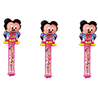 3x Folienballon Micky Maus Heliumballon Luftballon Ballon Kindergeburtstag 61x21