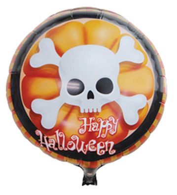 Folienballon Happy Halloween Skelett Heliumballon Luftballon Party