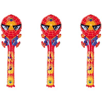 3x Folienballon Spiderman Superheld Heliumballon Luftballon Kindergeburtstag