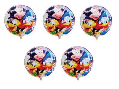 5x Folienballon Micky Maus Disney Heliumballon Luftballon Kindergeburtstag