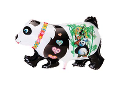 Folienballon Panda Bär Luftballon Heliumballon Kindergeburtstag Laufende Tier