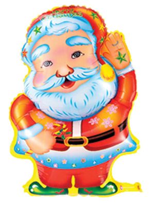 Folienballon Weihnachtsman Weihnachten Heliumballon Luftballon Santa [Spielzeug]