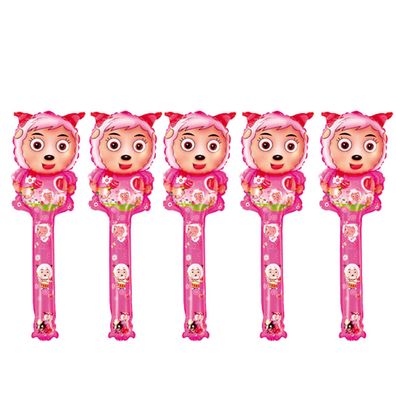 5x Folienballon Schaf Glückliche Schafe Heliumballon Kindergeburtstag Rosa