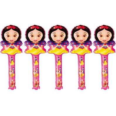 5x Folienballon Schneewittchen Luftballon SnowWhite Kindergeburtstag
