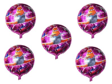 5x Folienballon Planes Heliumballon Luftballon Kindergeburtstag