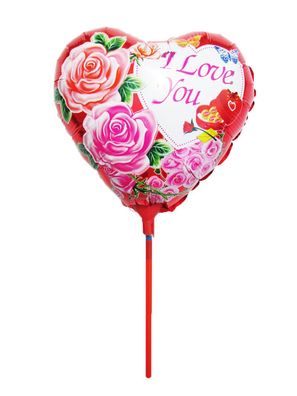 Folienballon Herz Heliumballon Geburtstag Valentinestag "i love you" Ludtballon