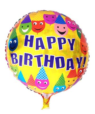 Folienballon Happy Birthday Heliumballon Luftballon Geburtstag Kindergeburtstag
