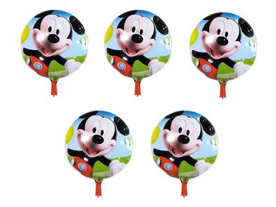 5x Folienballon Micky Maus Disney Heliumballon Ballon Kindergeburtstag