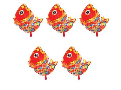 5x Folienballon Goldfisch Fisch Luftballon Ballon Kindergeburtstag Ballon Fish