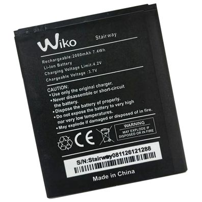 Original Wiko Akku für Stairway S5254 2000 mAh Accu Battery Batterie Batery