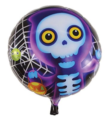 Folienballon Happy Halloween Skelett Heliumballon Luftballon Party Ballon