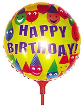 Folienballon Happy Birthday Luftballon Heliumballon Geburtstag Kindergeburtstag