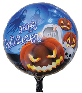 Folienballon Happy Halloween Kürbis Heliumballon Luftballon Party Ballon