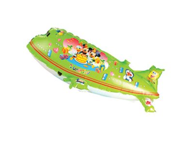 Folienballon Flügzeug Grün Heliumballon Luftballon Airplane Grün