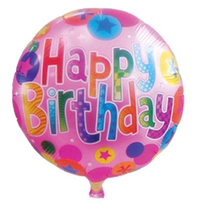 Folienballon Happy Birthday Heliumballon Geburtstag Kindergeburtstag Luftballon