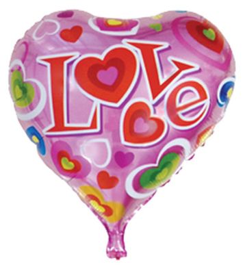 Folienballon Herz Heliumballon Liebe Luftballon Valentinstag Geburtstag