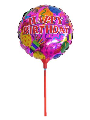 Folienballon Happy Birthday Heliumballon Luftballon Geburtstag Kindergeburtstag lila