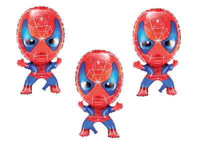 3 X Folienballon Spiderman Heliumballon Luftballon Ballon Kindergeburtstag