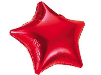 Folienballon Stern Lüftballon Heliumballon Kindergeburtstag Weihnachtsfeier Rot