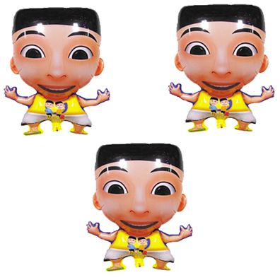 3x Folienballon Junge Heliumballon Luftballon Kindergeburtstag Ballon