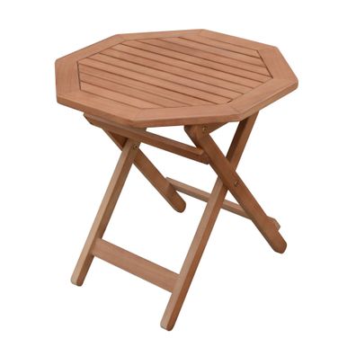 Tisch Mayfield achteckig klappbar Braun Holz Garten Gartentisch Outdoor Esstisch