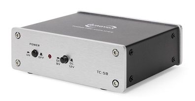 Dynavox "TC-5B" silber / Phono-Vorverstärker für MM / Netz- und Batteriebetrieb