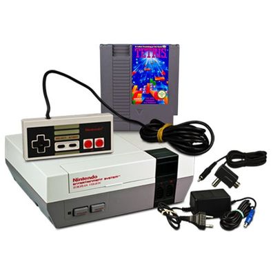 Original NES Konsole + Controller + KABEL + SPIEL TETRIS - Nintendo ES
