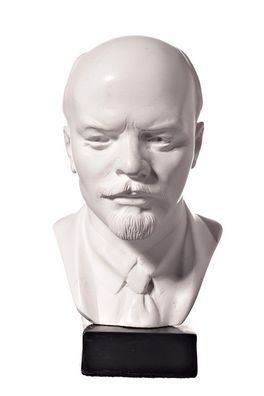 Sowjetischer russischer UdSSR Leader Wladimir Lenin Marmor Büste Skulptur 13 cm