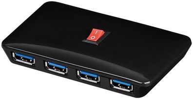 4-fach USB-HUB 3.0 - SuperSpeed USB-HUB inkl. Netzteil