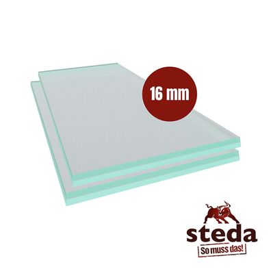 VSG Verbundsicherheitsglas aus Floatglas 16 mm matt bis 6000 mm Länge