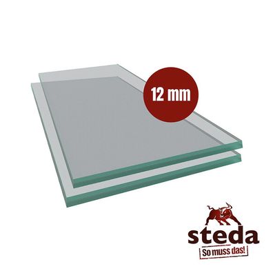 VSG Verbundsicherheitsglas aus Floatglas 12 mm einseitig grau bis 60 cm Länge