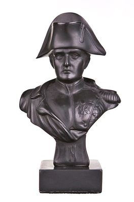 Französische Kaiser Napoleon Bonaparte Stein Büste Statue Skulptur 13 cm schwarz