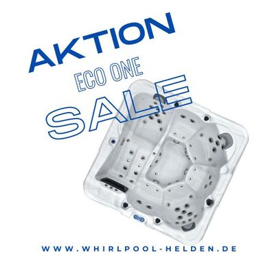 Aktionspool ECOone 216x216, 6 Personen Outdoor Whirlpool
