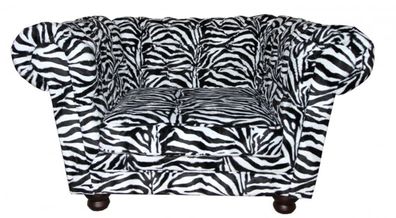 Casa Padrino Limited Edition Designer Chesterfield Sessel Zebra Club Möbel