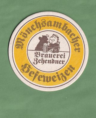 Brauerei Zehendner Mönchsambach - ein ungebrauchter Bierdeckel (2)