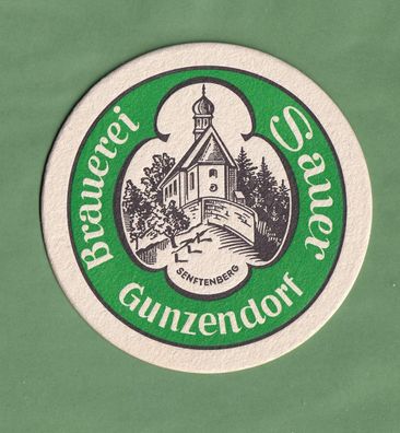 Brauerei Sauer Gunzendorf - ungebrauchter Bierdeckel